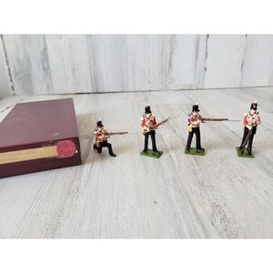 Borbur British infantry toy stone castle soldier set